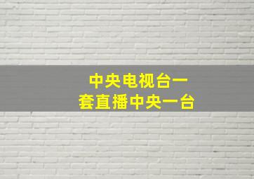 中央电视台一套直播中央一台