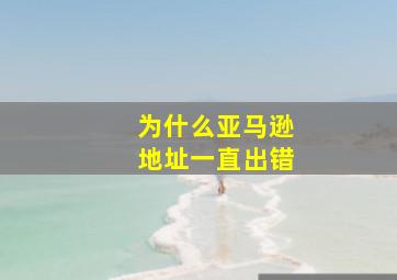 为什么亚马逊地址一直出错