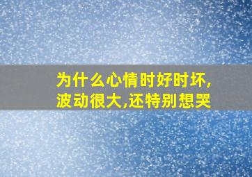 为什么心情时好时坏,波动很大,还特别想哭