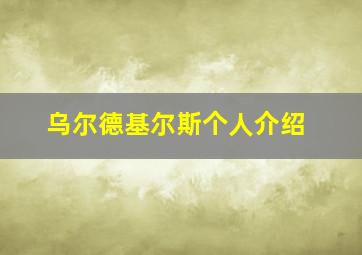 乌尔德基尔斯个人介绍