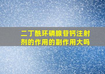 二丁酰环磷腺苷钙注射剂的作用的副作用大吗