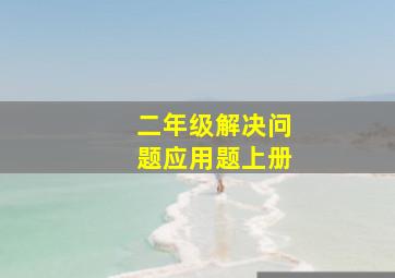 二年级解决问题应用题上册