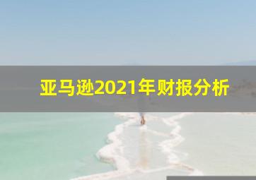 亚马逊2021年财报分析