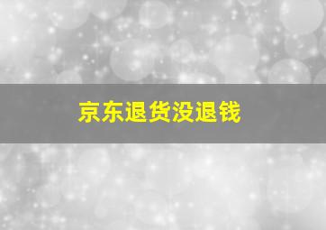 京东退货没退钱