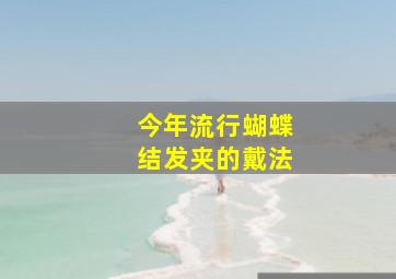 今年流行蝴蝶结发夹的戴法