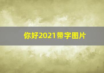 你好2021带字图片