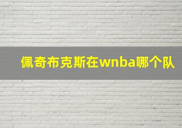 佩奇布克斯在wnba哪个队