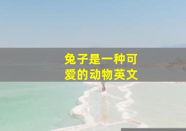 兔子是一种可爱的动物英文