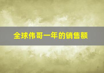 全球伟哥一年的销售额