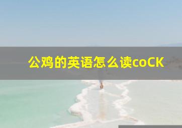 公鸡的英语怎么读coCK