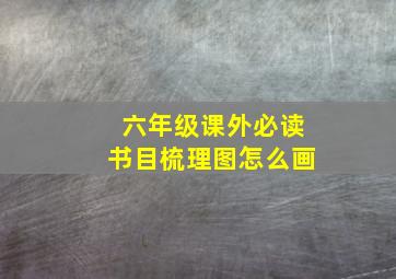 六年级课外必读书目梳理图怎么画