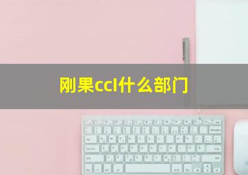 刚果ccI什么部门