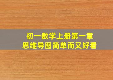 初一数学上册第一章思维导图简单而又好看