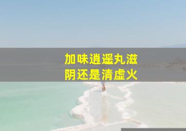 加味逍遥丸滋阴还是清虚火