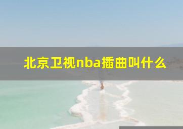 北京卫视nba插曲叫什么