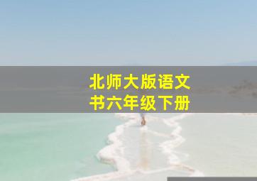 北师大版语文书六年级下册