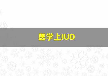 医学上IUD