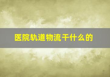 医院轨道物流干什么的