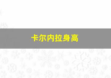 卡尔内拉身高