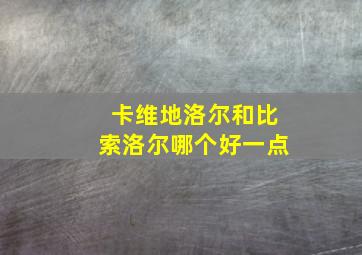 卡维地洛尔和比索洛尔哪个好一点