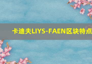 卡迪夫LIYS-FAEN区块特点