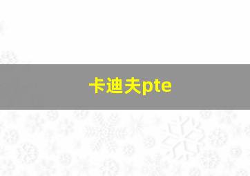 卡迪夫pte