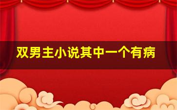 双男主小说其中一个有病