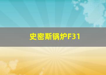 史密斯锅炉F31