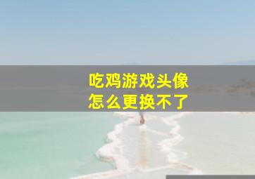 吃鸡游戏头像怎么更换不了