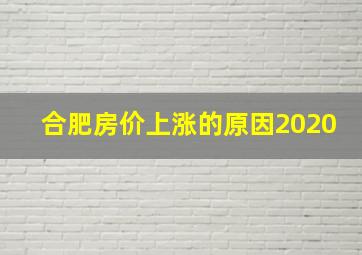 合肥房价上涨的原因2020