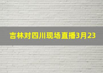 吉林对四川现场直播3月23