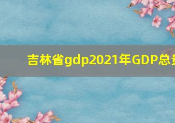 吉林省gdp2021年GDP总量