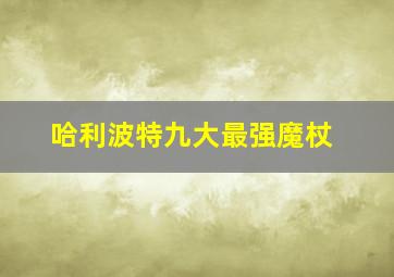 哈利波特九大最强魔杖