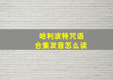 哈利波特咒语合集发音怎么读