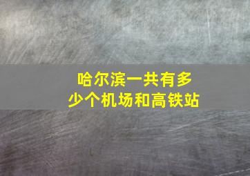 哈尔滨一共有多少个机场和高铁站