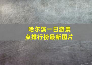 哈尔滨一日游景点排行榜最新图片