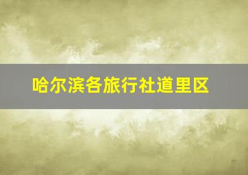 哈尔滨各旅行社道里区