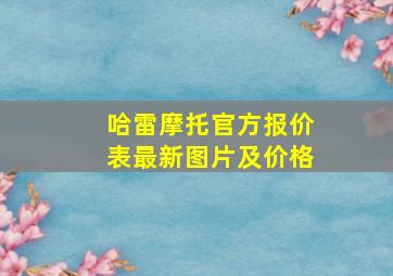 哈雷摩托官方报价表最新图片及价格