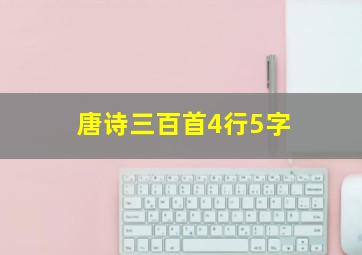 唐诗三百首4行5字