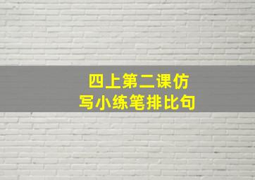 四上第二课仿写小练笔排比句