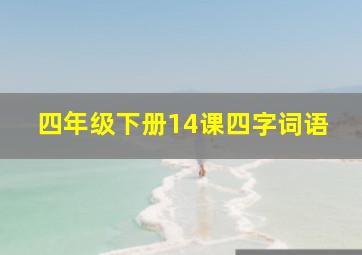 四年级下册14课四字词语