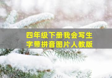 四年级下册我会写生字带拼音图片人教版