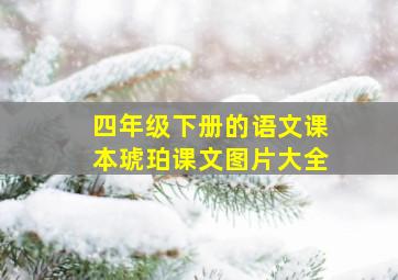 四年级下册的语文课本琥珀课文图片大全