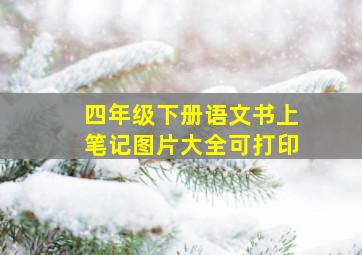 四年级下册语文书上笔记图片大全可打印