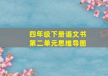 四年级下册语文书第二单元思维导图