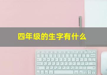 四年级的生字有什么