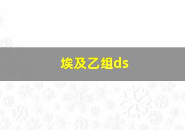 埃及乙组ds