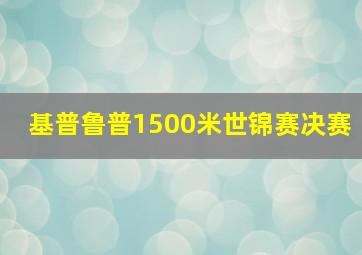 基普鲁普1500米世锦赛决赛