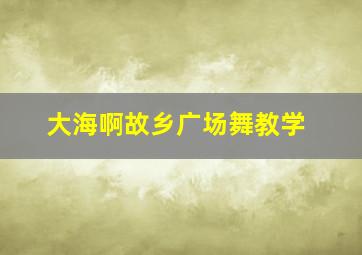 大海啊故乡广场舞教学