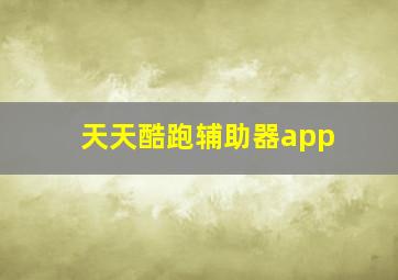 天天酷跑辅助器app